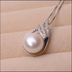 Pearl Freshwater Pendant Earring Ring three piece set - Minihomy