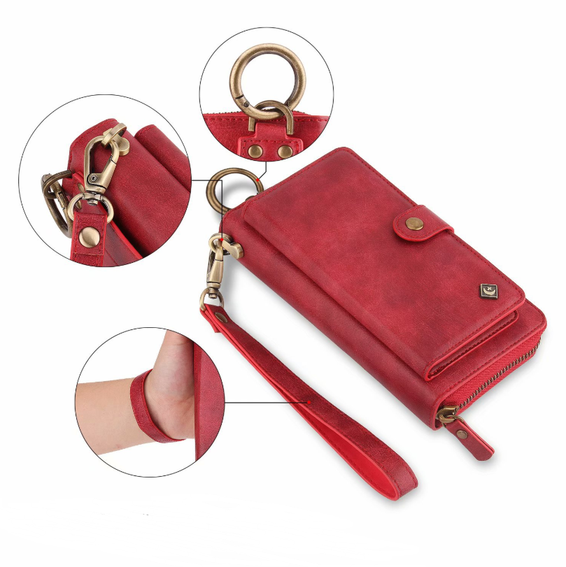 Multi-function Mobile Phone Case Phone Shell Zipper Wallet Set Car Function Phone Case