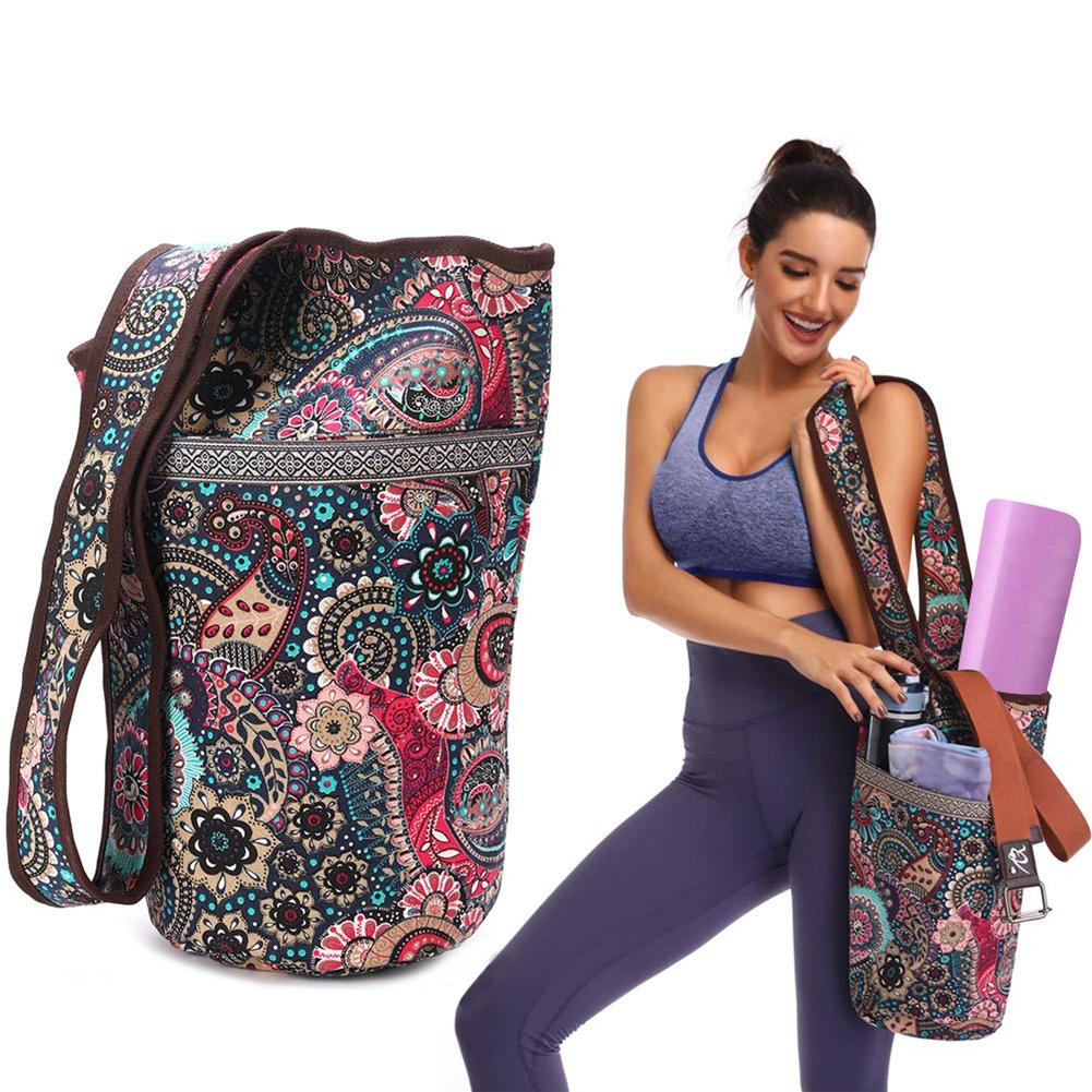 Bag Wear Resistant Foldable Reusable Casual Canvas Yoga Bag