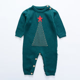 Autumn and winter baby knitted sweater jumpsuit