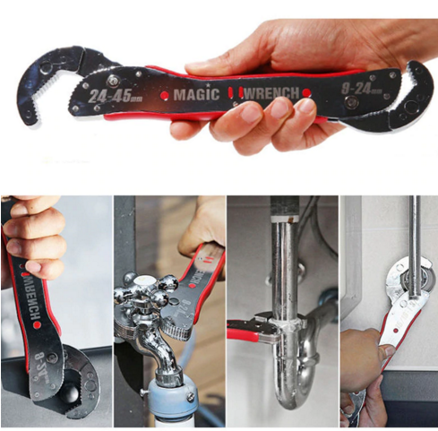 Magic Wrench Adjustable Wrench Quality 45 Steel Universal Wrench Multi-function Labor-saving Torque Wrench