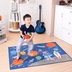 Outer Space Kids Rug Cute Kids Room Carpet - Minihomy