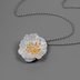 Simulation Flower Silver Pendant