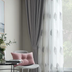 Modern Simple Embroidered Curtain And Window Screen - Minihomy