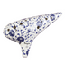 12-hole Alto F professional blue and white porcelain ocarina - Minihomy