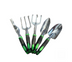 Garden Supplies 9-piece Aluminum Alloy Set, Silicone Two-color Handle Shovel Gardening Tools