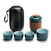 Portable Travel Tea Set With One Pot And Four Cups - Minihomy