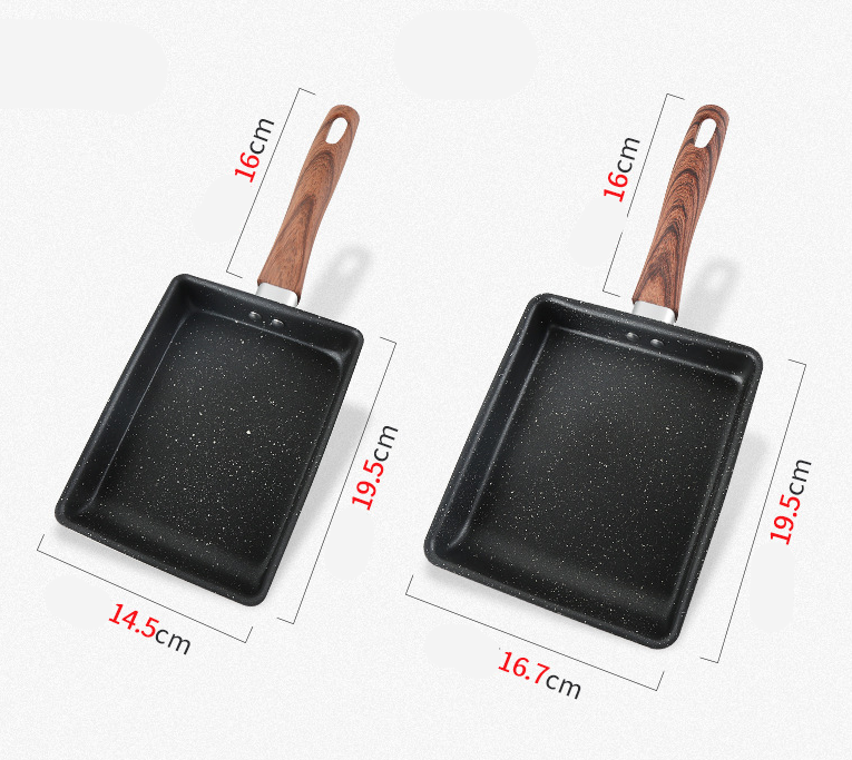 Korean Household Non Stick Pot Square Omelette Pan - Minihomy