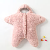 Newborn Baby Starfish Sleeping Bag - Lamb Velvet, Thick Cotton, Perfect for Winter Outings - Male and Female Babies