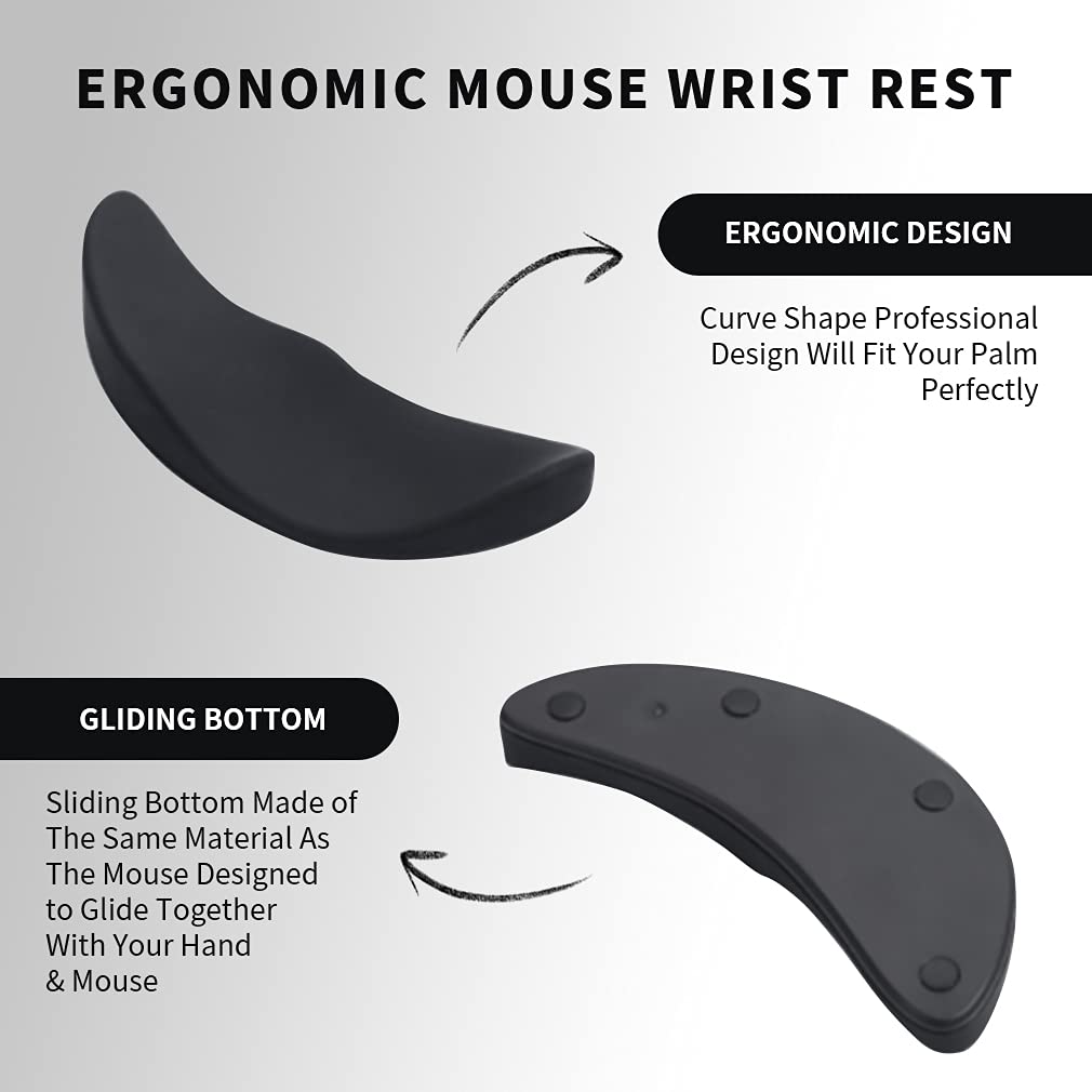 Ergonomic Mouse Wrist Rest Mouse Pads Silicon Gel Non-Slip For Office Gaming PC Accessories - Minihomy