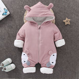 Newborn Snowsuit Boy Warm Romper Down Cotton Jackets