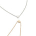 Simple Fashion Gold Color Double-sided Love Pendant Necklaces Clavicle Chains Necklace Women Jewelry Gift