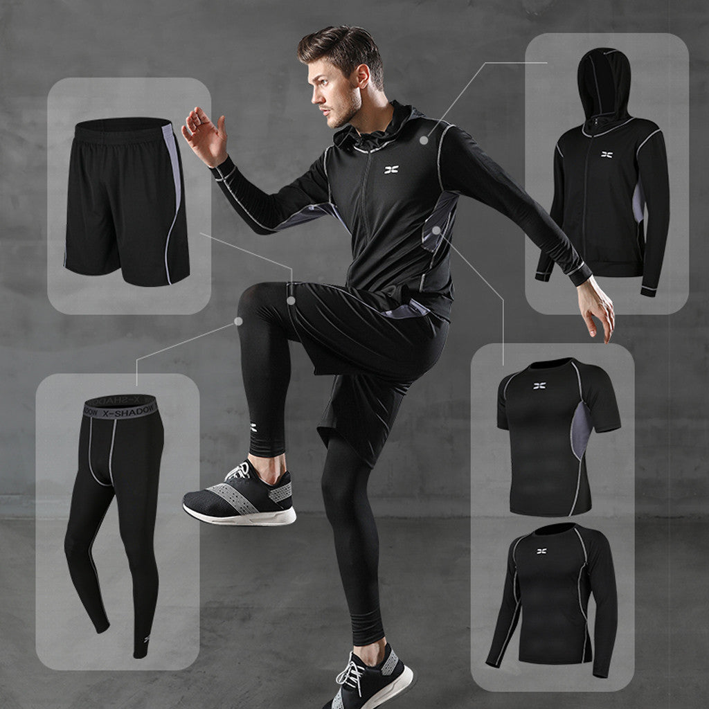 Men Sportswear Compression Sport Suits Quick Dry Running Clothes