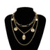 Multi-layered Necklace Medal Hip Hop Pendant Necklace - Minihomy