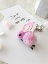 Hair ball rabbit hair ring