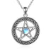 Pentagram Celtic Moonstone Necklace - Minihomy