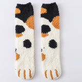 Autumn Winter Cat Claws Cute Thick Warm Sleeping Floor Socks - Minihomy