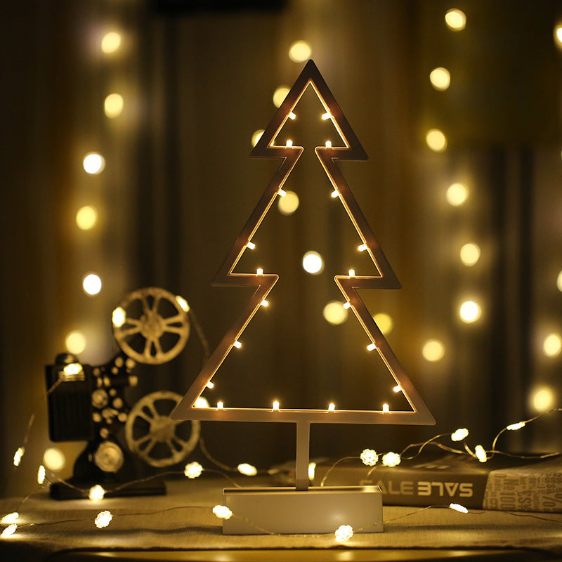 Modern Romantic Star Heart Christmas Tree LED Night Light