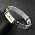 Bracelet gold cross titanium steel personality bracelet for Men - Minihomy