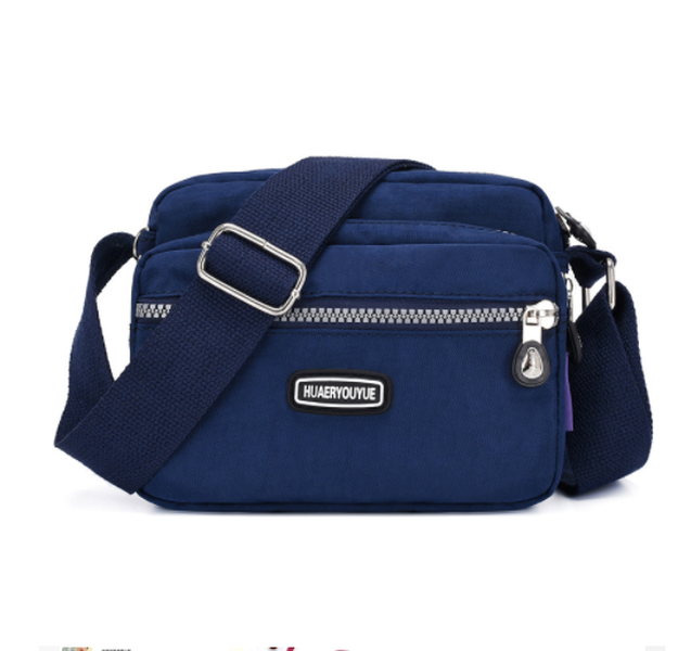 Messenger Bag Small Square Simple And Versatile Nylon Multi Compartment - Minihomy