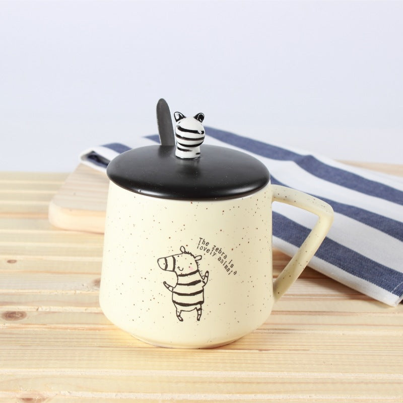 Creative Cartoon Ceramic Cup Hand Drawn Cute Giraffe