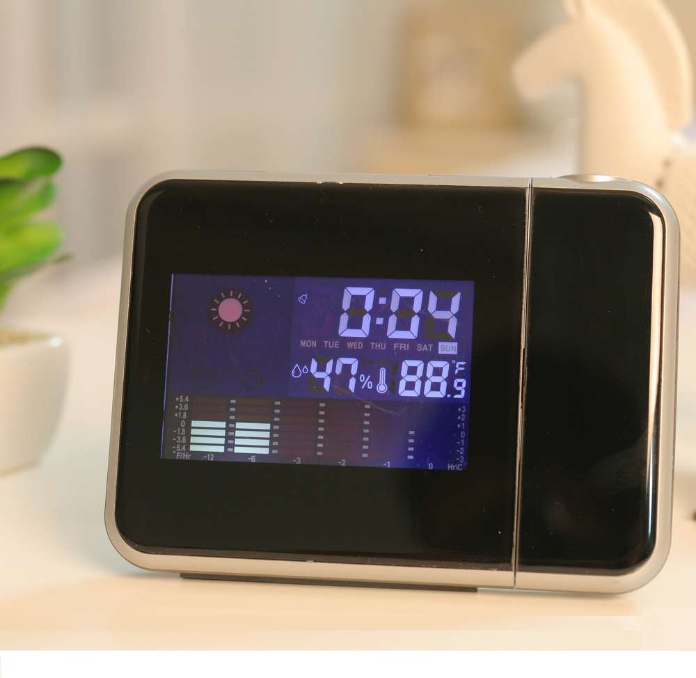 Creative Attention Projection Digital Weather LCD Snooze Clock: Your Ultimate Time Companion - Minihomy