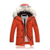 Men's Down Jacket Mid-length Solid Color Thicker - Minihomy