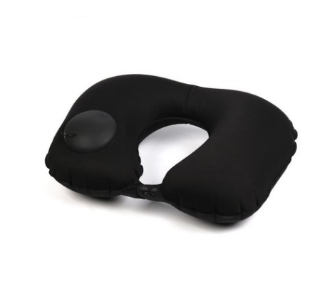 Portable U-Shape Inflatable Travel Pillow Car Head Rest Air Cushion For Travel Office Nap Head Rest Air Cushion Neck Pillow