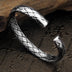 Vintage Twist Hand-woven Silver Bracelet Men And Women