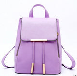 Women Backpack High Quality PU Leather Mochila Escolar School Bags For Teenagers Girls