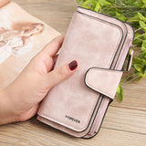 Matte PU leather multi-function wallet - Minihomy