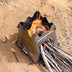 Outdoor pure titanium firewood stove