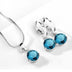 Water Drop Necklace Earring Set