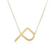 Fabulous Rose Gold Plated Stainless Steel Initial Letter Pendant Necklace - Minihomy