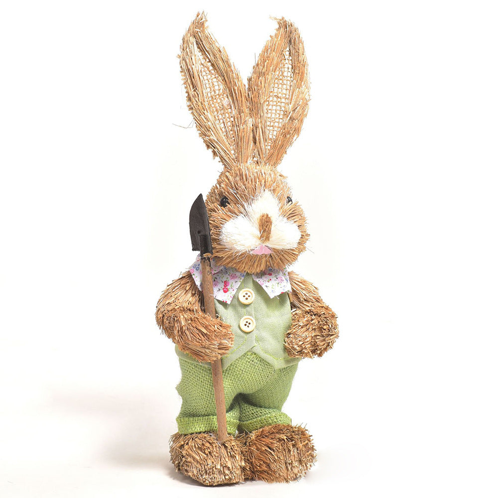 Simulation Papyrus Easter Rabbit Decoration Home