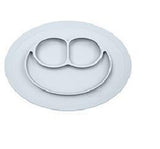 Children's meal pad with silicone smiling face plate