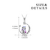 Sterling Silver Cute Owl on The Moon and Star Pendant Necklace for Women Girls