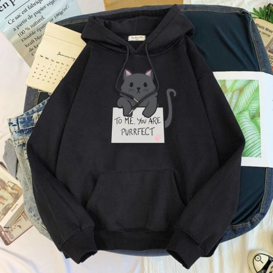 Girls Blank Solid Color Hoodie Sweater