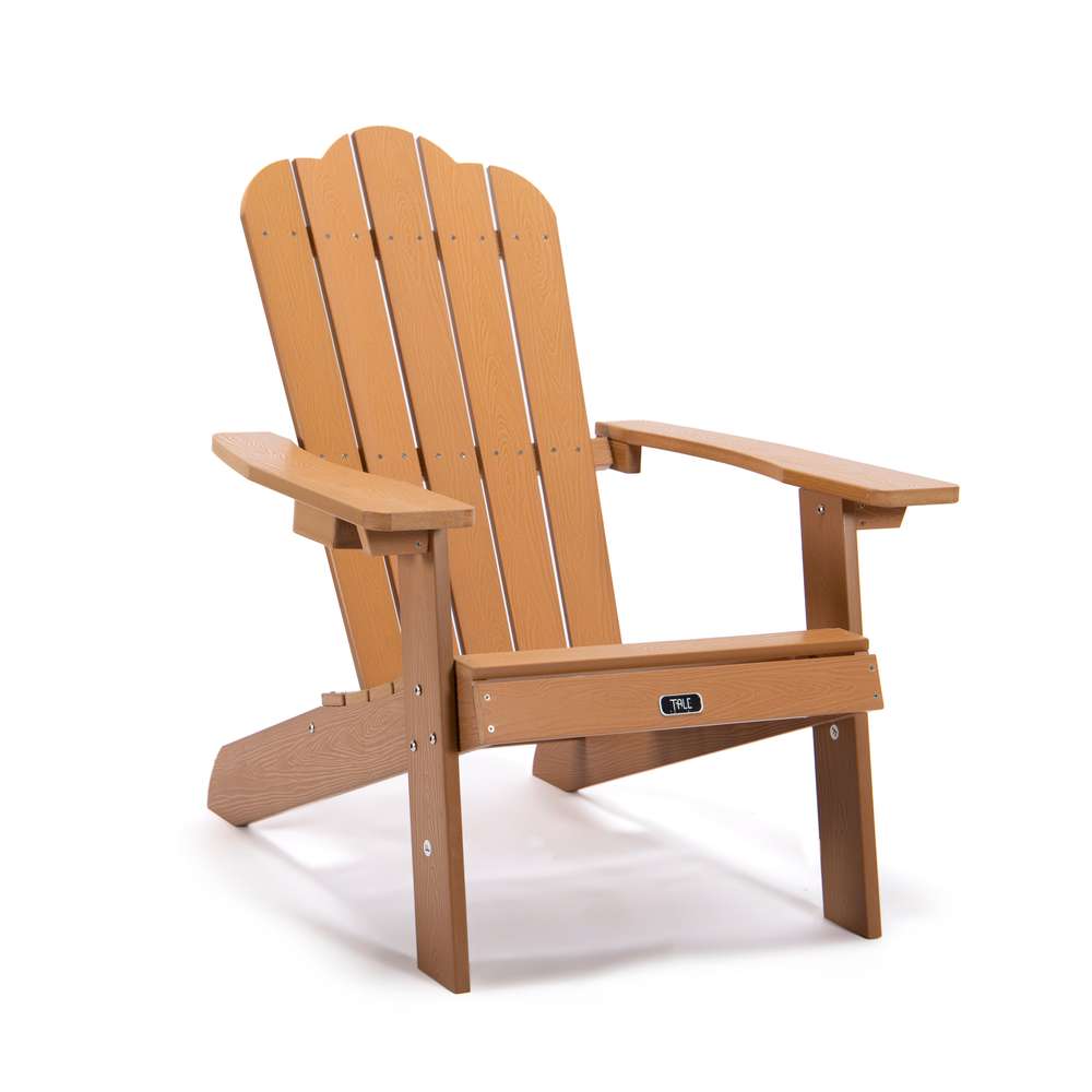 Adirondack Chair Backyard Outdoor Furniture Painted Seating With Cup Holder All-Weather And Fade-Resistant - Minihomy