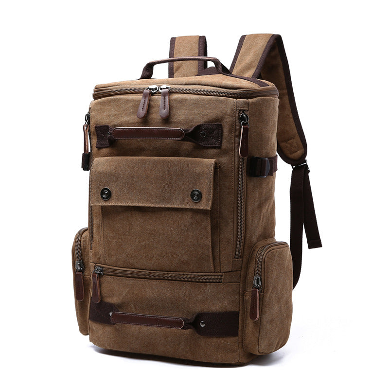 Men's Backpack Vintage Canvas Backpack  Men's Travel Bags Large Capacity Backpack Laptop Backpack