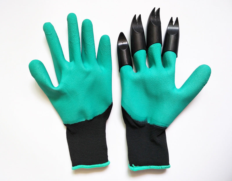 Labor Insurance Digging Gloves Double Angle Split Garden Planting Gloves