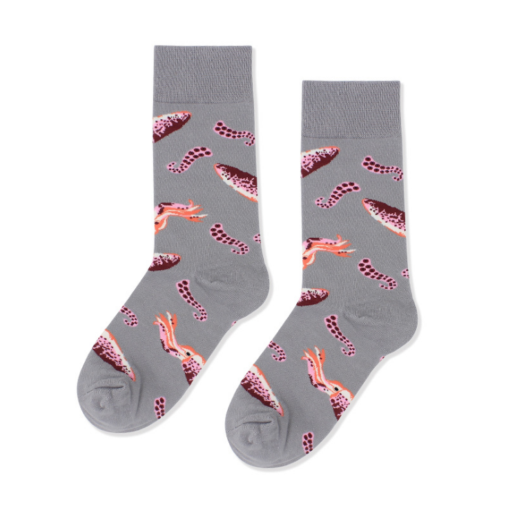 Food Seafood actic shrimp Squid Socks Women