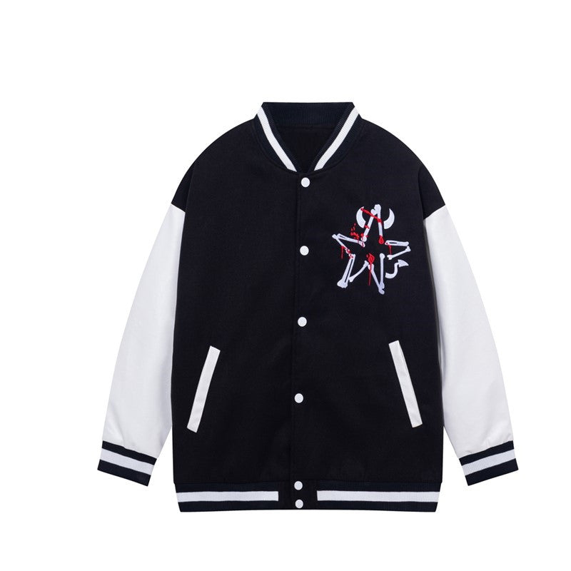 Personalized Embroidery Casual Jacket Couple Baseball Uniform