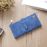 Leather Zipper Long Women Wallet