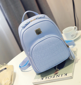 Mini Leather Backpack Female Solid Color Bookbag Mochila Gift Backbag Backpack Schoolbag For Girls