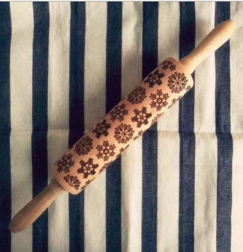 Roller printed cookie dough stick