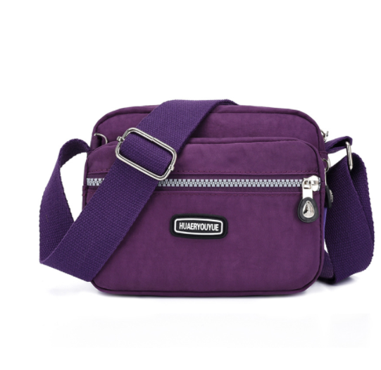 Messenger Bag Small Square Simple And Versatile Nylon Multi Compartment