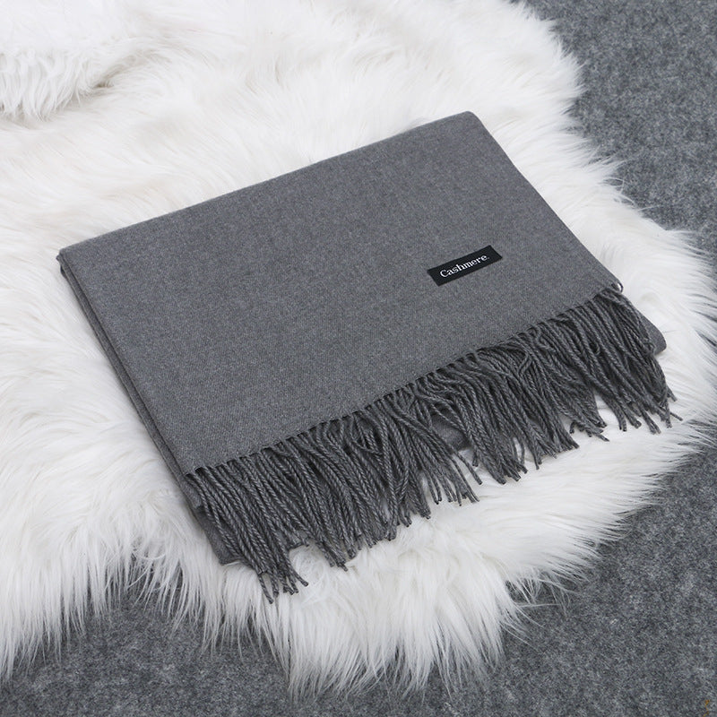 Cashmere Scarf Women Winter Wild Thickening - Minihomy