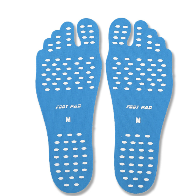 Beach Shoe Invisible Sticker Adhesive Beach Insoles Beach Pads SolesElastic Flexible Pool Barefoot Anti-slip Pads Men Women - Minihomy