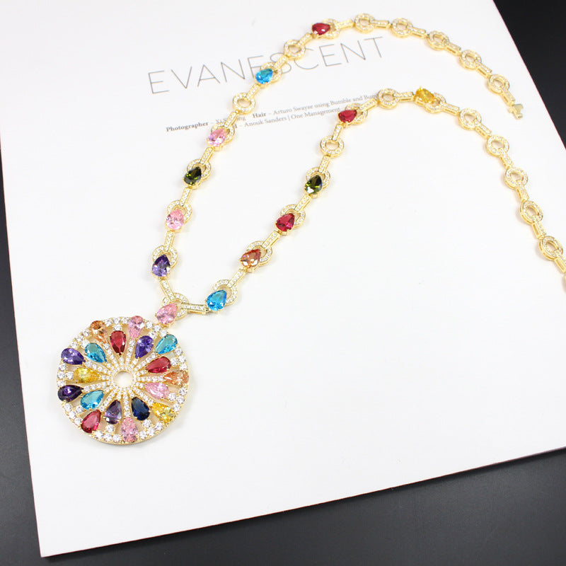 European and American Zircon Necklace - Minihomy